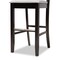 Baxton Studio Jason Grey Upholstered and Espresso Wood 2-Piece Bar Stool Set 167-10851 - alternate 6